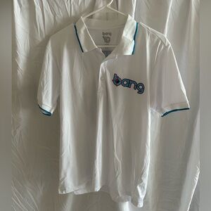 Bang Energy Drink Men’s Large White Polo